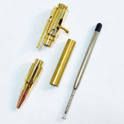 Bolt action pen kit gold hardware components