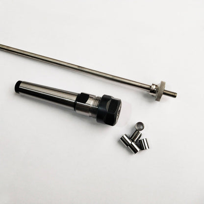 Adjustable pen mandrel with #2 Morse taper and 7mm stainless steel shaft