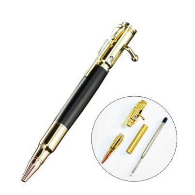 Bolt action pen kit in gold finish