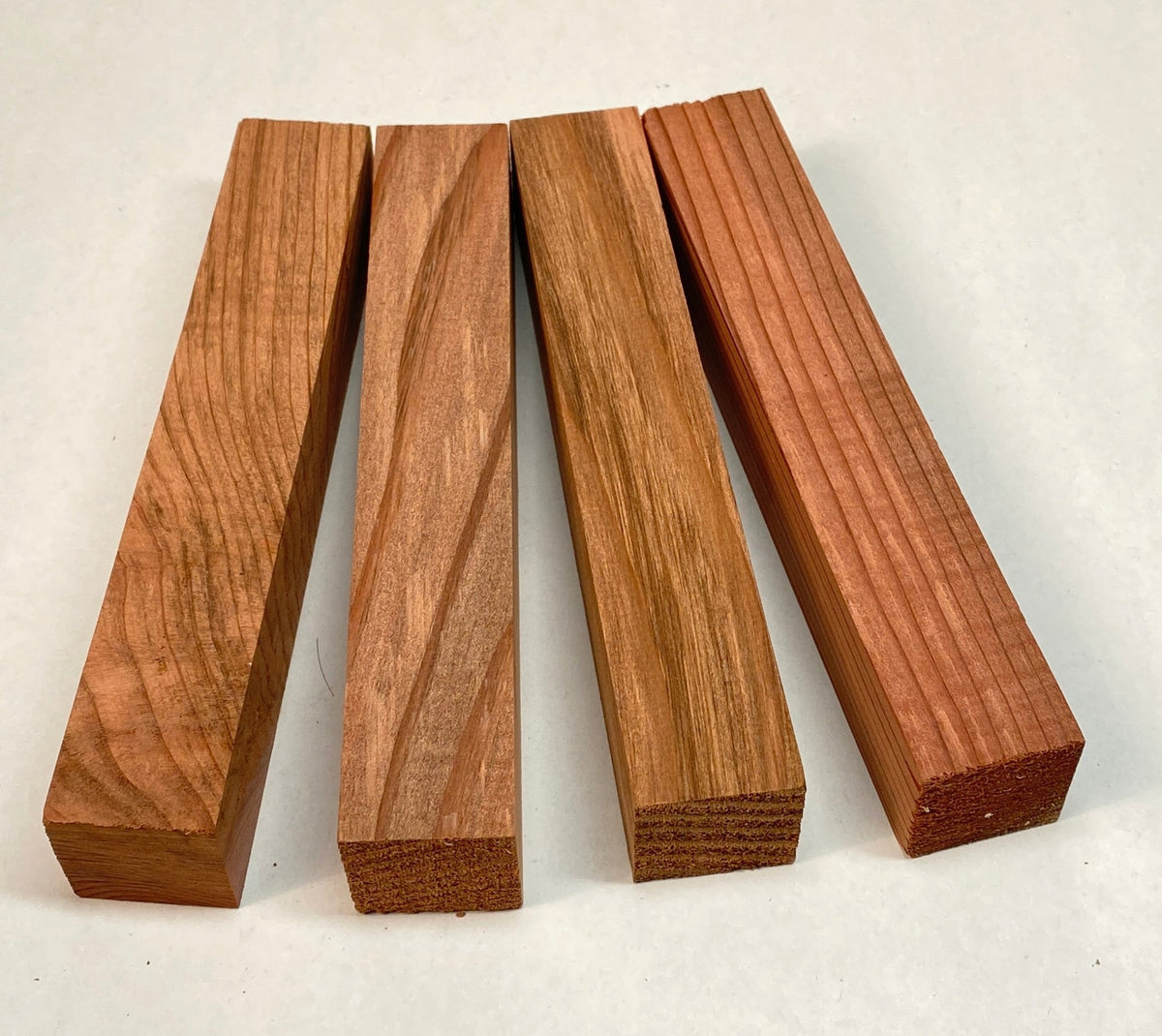 4 x Californian Redwood Timber Pen Blanks for Woodturning