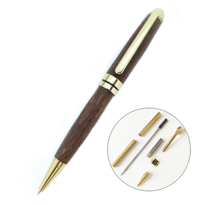 Euro pen kit gold hardware components