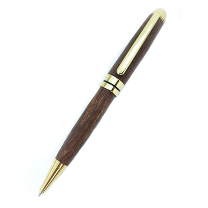 Euro twist action ballpoint pen kit in gold finish