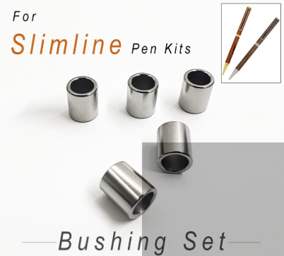 7mm pen turning bushings set of 5 – precision machined