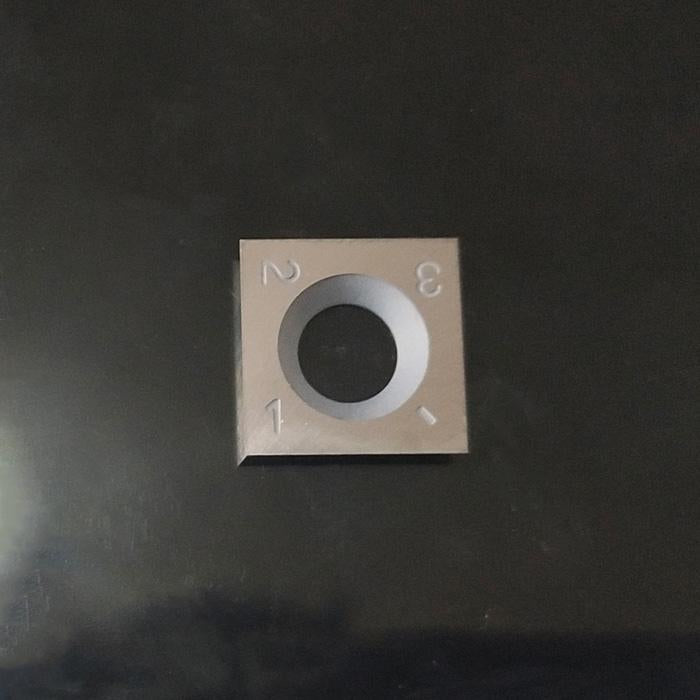 Square replaceable tungsten steel cutter insert for TTK-2 series woodturning tools
