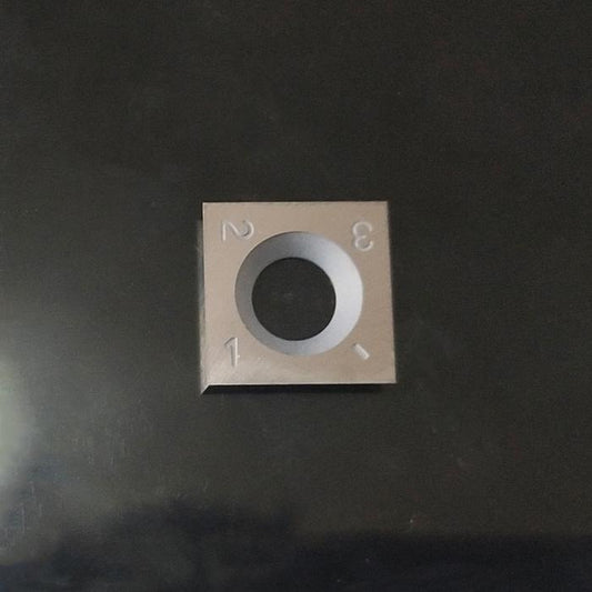 Square replaceable tungsten steel cutter insert for TTK-2 series woodturning tools