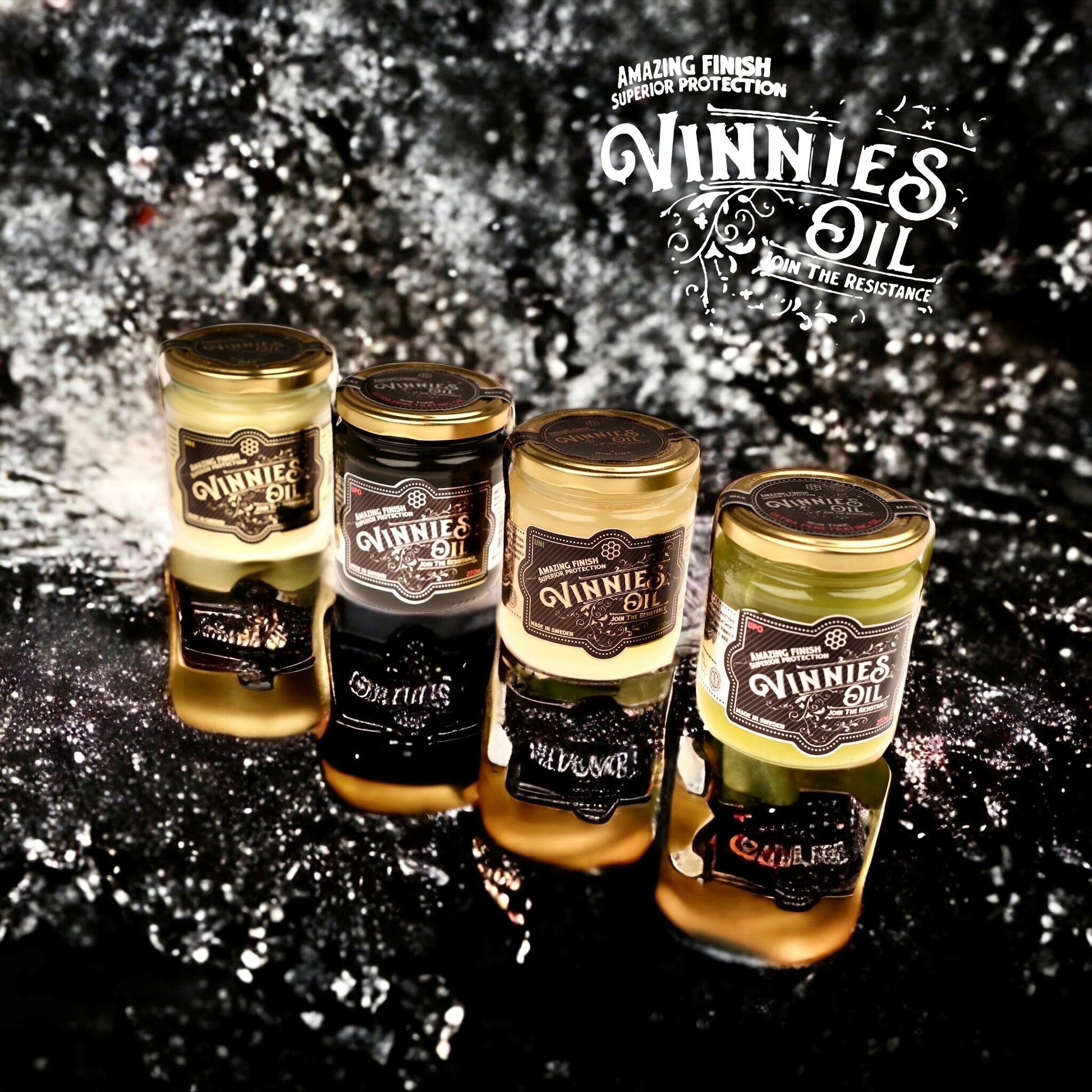 Vinnies Oil Products  - Water Splash Background